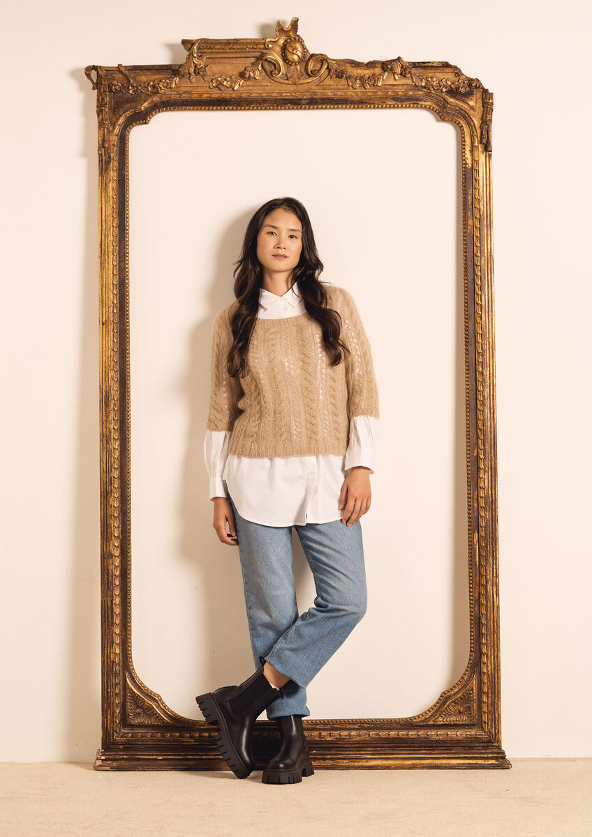 A Rowan Kidsilk Haze Pattern - Keaton Pullover (PDF)