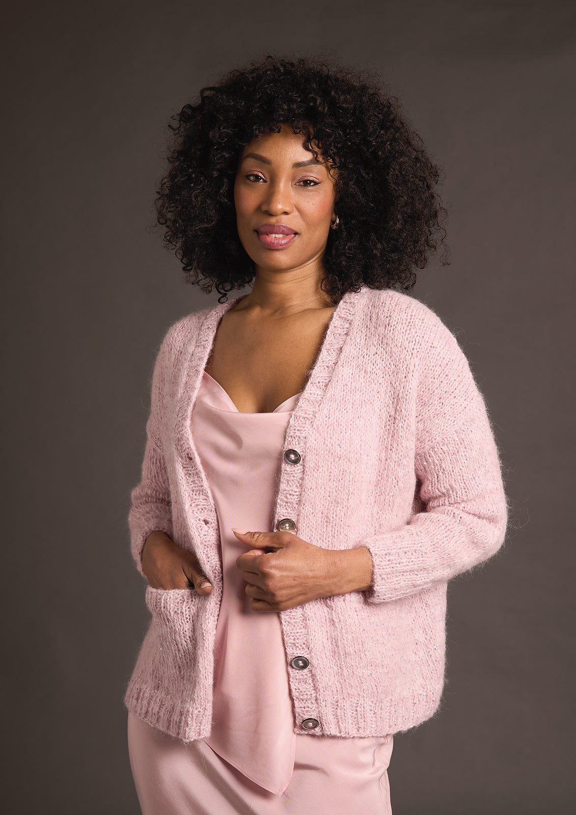 A Rowan Alpaca Sparkle Pattern - Kelly Cardigan (PDF)
