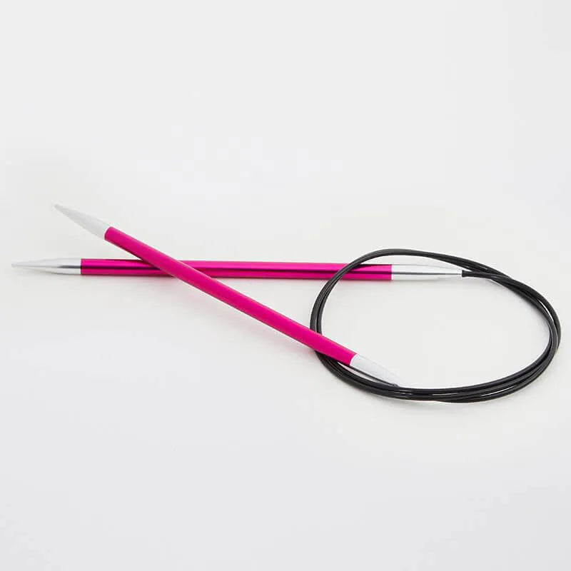 KnitPro Zing 16" Fixed Circular Needles - US 8 (5.00 mm) on sale at Little Knits