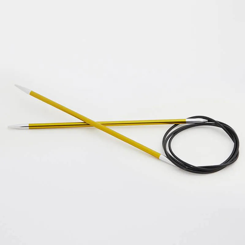 KnitPro Zing 32" Fixed Circular Needles - US 4 (3.50 mm) on sale at Little Knits