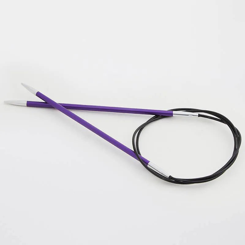 KnitPro Zing 32" Fixed Circular Needles - US 5 (3.75 mm) on sale at Little Knits