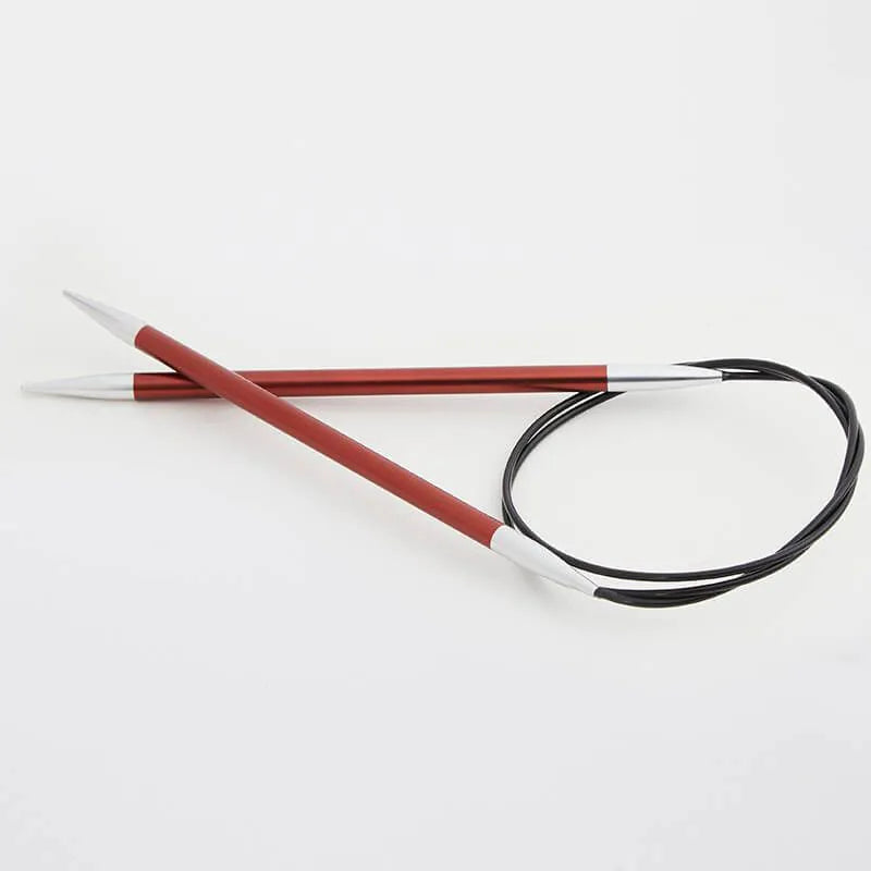 KnitPro Zing 60" Fixed Circular Needles - US 9 (5.50 mm) on sale at Little Knits