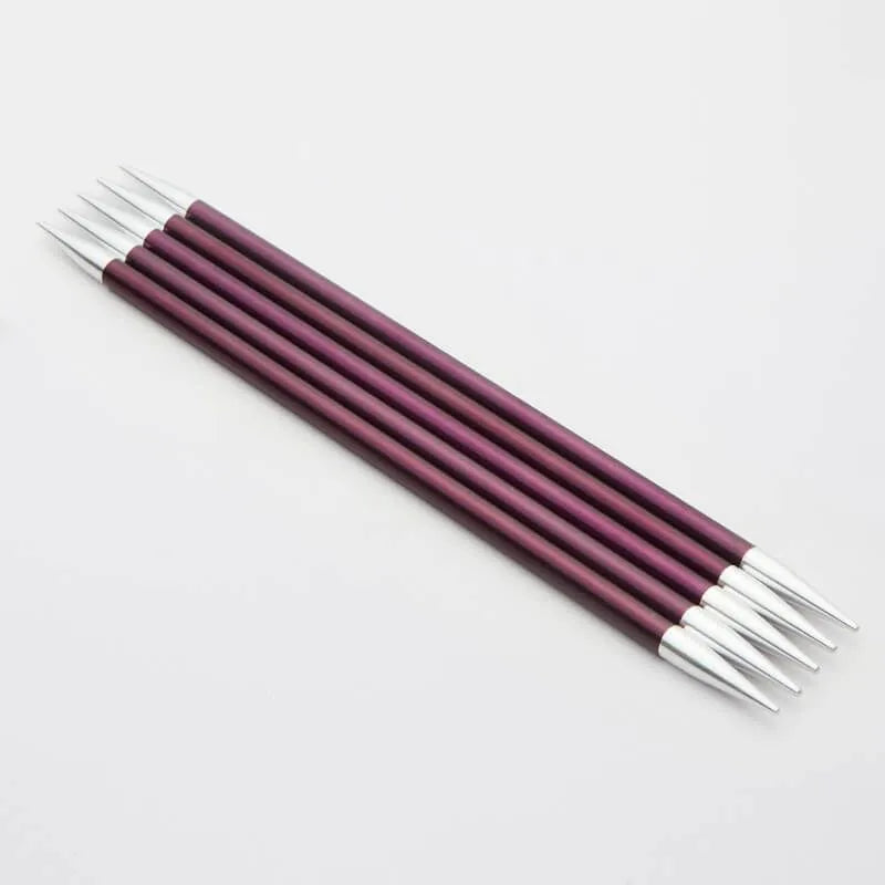 KnitPro Zing 8" Double Point Needles - US 10 (6.00 mm) on sale at Little Knits
