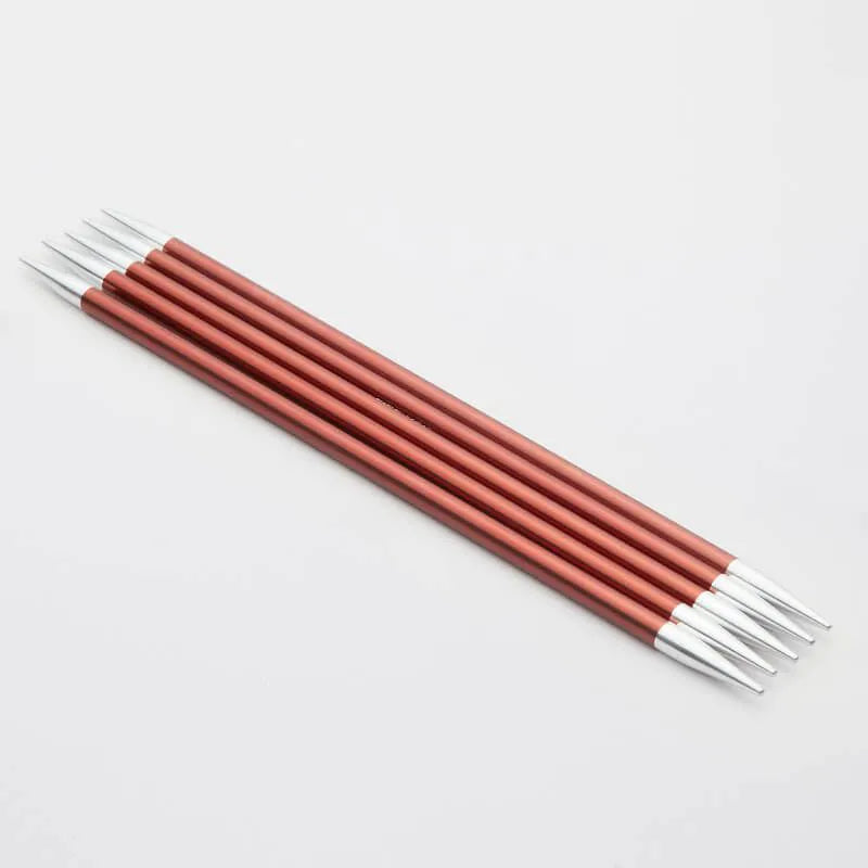 KnitPro Zing 8" Double Point Needles - US 9 (5.50 mm) on sale at Little Knits