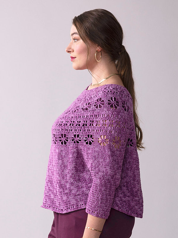 A Berroco Tillie Crochet Pattern - Plum Blossom (PDF)