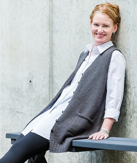 A Churchmouse Yarns and Teas Pattern - Library Vest (PDF)