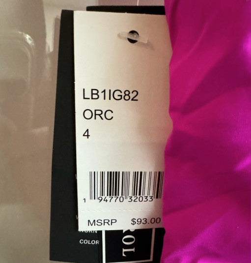 NWT La Blanca Island Goddess One Shoulder Keyhole Tankini Swimsuit Top Size 4