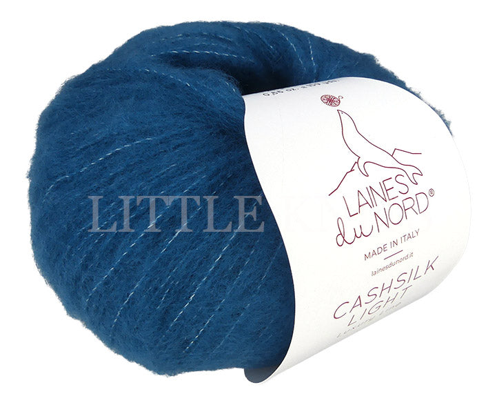 Laines Du Nord Cashsilk Light - Turquoise (Color #3302) Knitting and Crochet Yarn at Little Knits