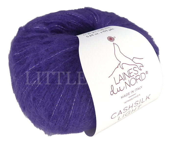Laines Du Nord Cashsilk Light - Purple (Color #3307) Knitting and Crochet Yarn at Little Knits