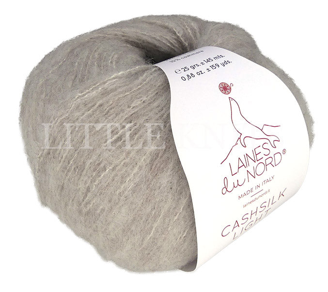 Laines Du Nord Cashsilk Light - Oatmeal (Color #M1) Knitting and Crochet Yarn at Little Knits