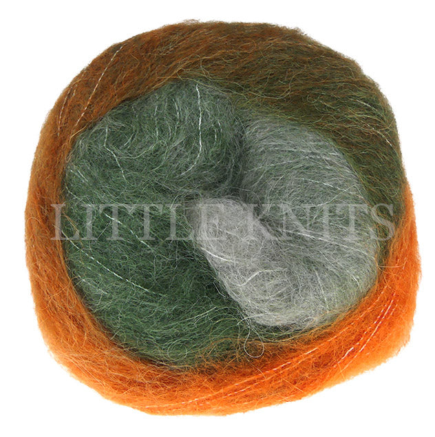 Laines Du Nord Poema Alpaca - Rust/Green/Sage (Color #105) Knitting and Crochet Yarn at Little Knits