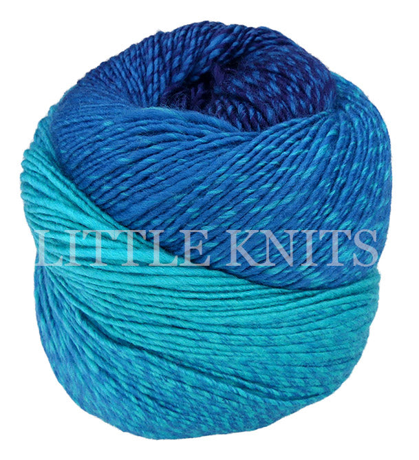 Laines Du Nord Poema Cashmere - Navy/Teal (Color #105) Knitting and Crochet Yarn at Little Knits