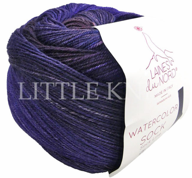 Laines Du Nord Watercolor Sock - Plum Twilight (Color #106) Sock yarn Sale at Little Knits
