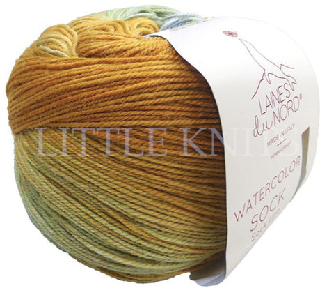 Laines Du Nord Watercolor Sock - Prairie Sunrise (Color #203) Sock Yarn on Sale at Little Knits