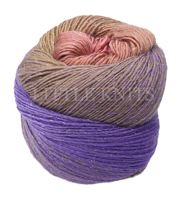 Laines Du Nord Poema Glitter - Pink/Camel/Lavender (Color #104)