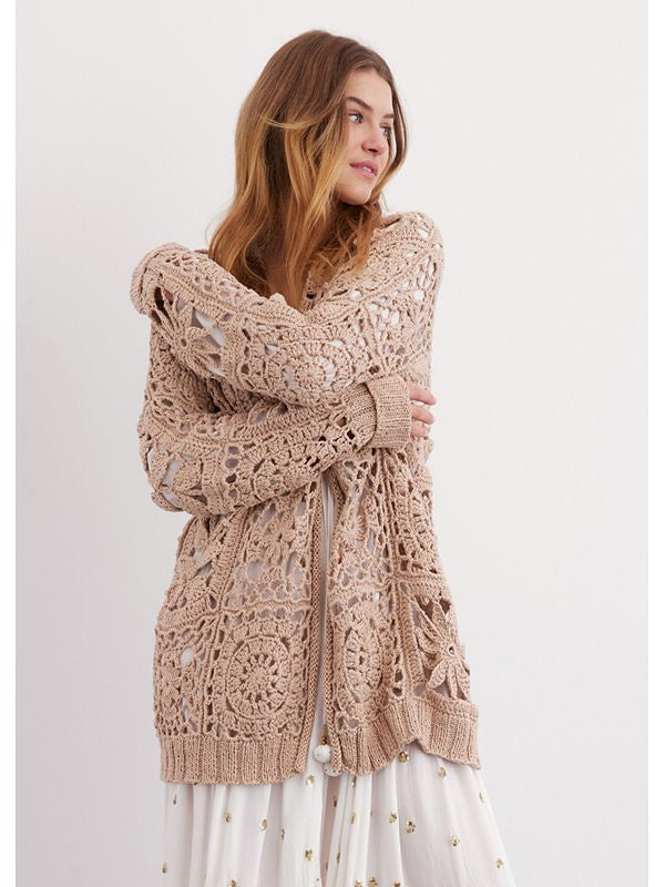 A FREE Lana Grossa Campo Crochet Pattern - Crochet Cardigan Design 39 (PDF)