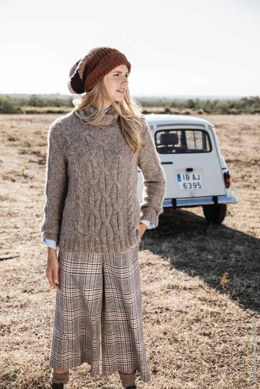 A Lana Grossa Peru Tweed Pattern - Style #8 - Pullover (PDF)