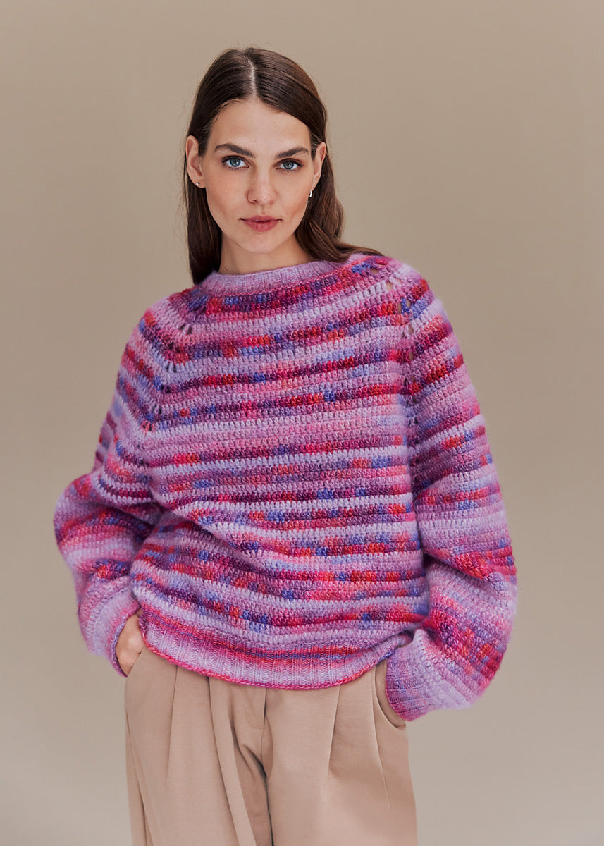 A FREE Lana Grossa Picasso Pattern - Crochet Pullover (Design 25) (PDF)
