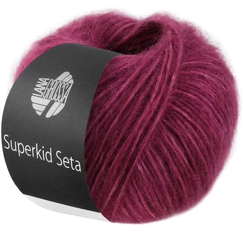 Lana Grossa Superkid Seta - Wine (Color #8)