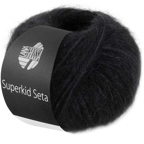 Lana Grossa Superkid Seta - Black (Color #24)