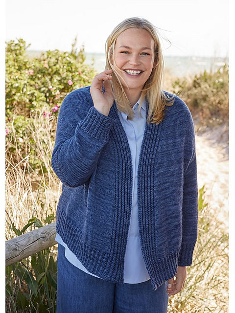 Lana Grossa Cool Wool Vintage Pattern - Jacket Design 13 (PDF) knitting pattern on sale at Little Knits