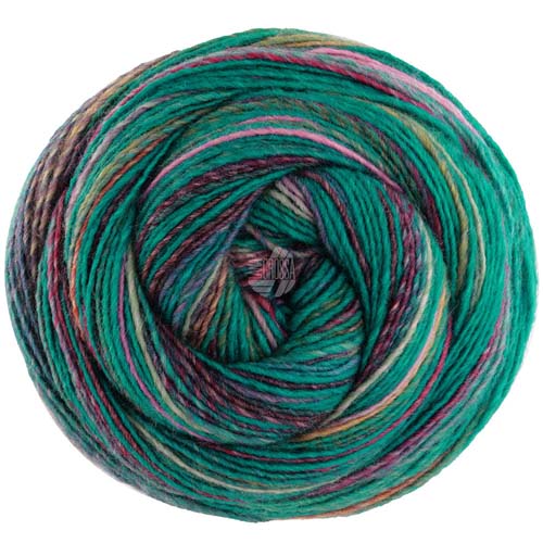 Lana Grossa Gomitolo Magico - Teal Treasures (Color #3024) - BIG 200 Gram Cakes on sale at Little Knits