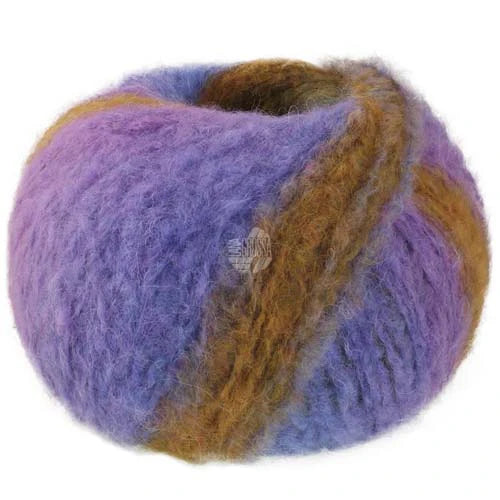 Lana Grossa Gigante - Olive/Purple/Khaki (Color #14) Lot 48665