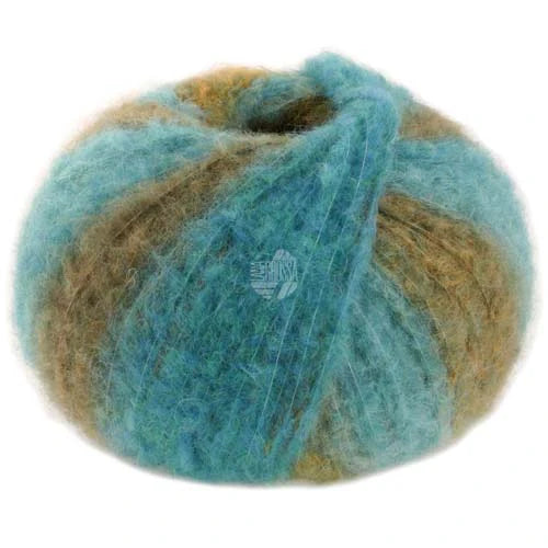 Lana Grossa Gigante - Teal/Olive/Kiwi (Color #8) Lot 46641