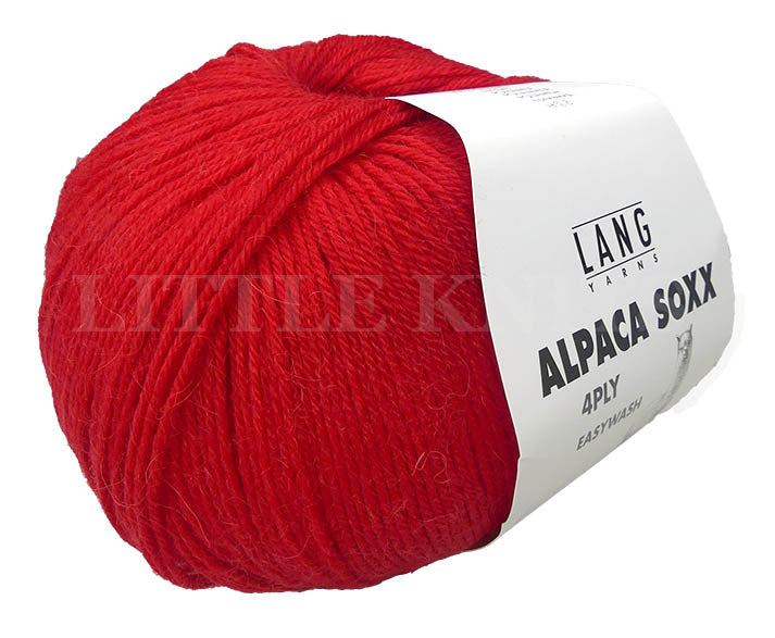 Lang Alpaca Soxx - Bright Red (Color #60) - FULL BAG SALE (5 skeins)