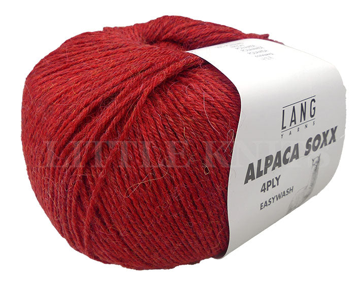 Lang Alpaca Soxx - Red Melange (Color #61) - FULL BAG SALE (5 skeins)