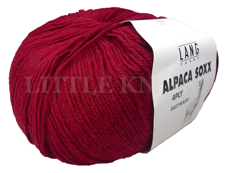 Lang Alpaca Soxx - Deep Ruby (Color #62) - FULL BAG SALE (5 skeins)