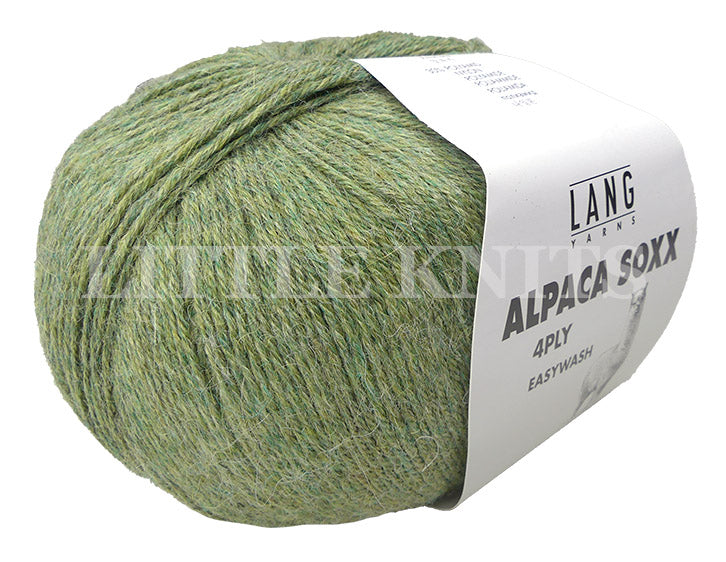 Lang Alpaca Soxx - Light Olive Melange (Color #97)