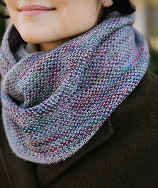 A Churchmouse Yarns and Teas Pattern - Linen Stitch Scarf and Loop (PDF)