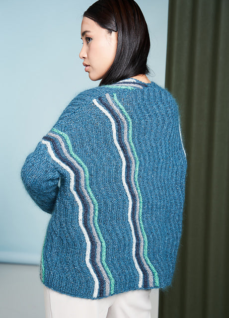 A Rowan Kidsilk Haze & Felted Tweed Pattern -  Lines (PDF)