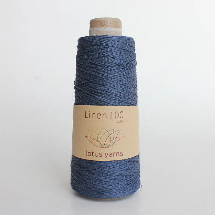 LotusLinen Blue 08 Yarn on sale at Little Knits