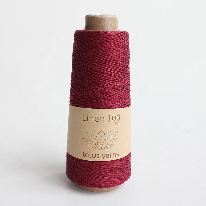 LotusLinen Cherry 28 Yarn on sale at Little Knits