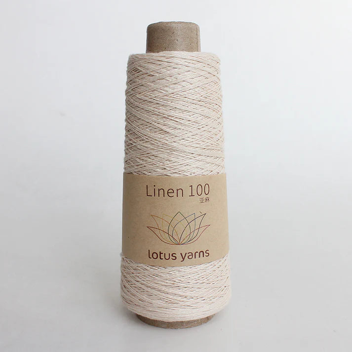 LotusLinen Creme 01 Yarn on sale at Little Knits