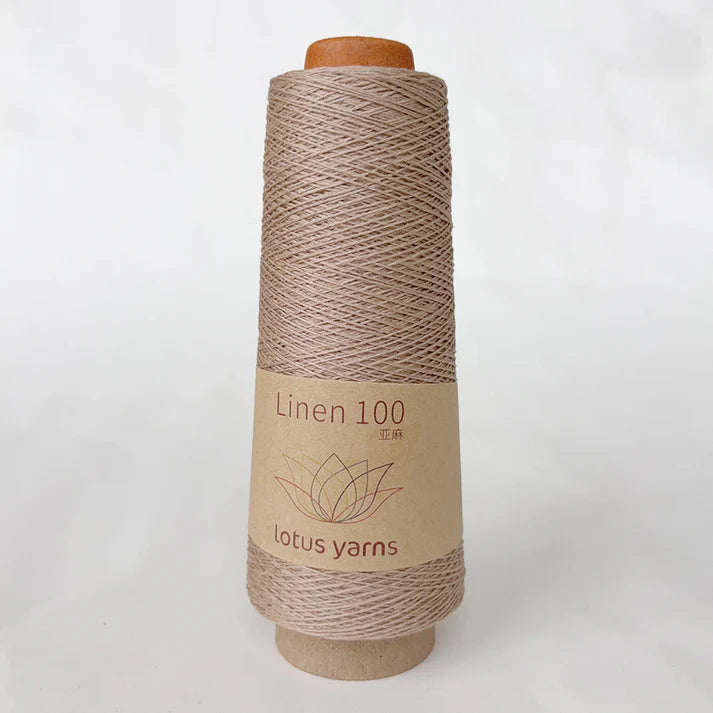 LotusLinen Off Sand 35 Yarn on sale at Little Knits