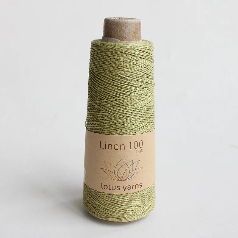 LotusLinen Olive 20 Yarn on sale at Little Knits