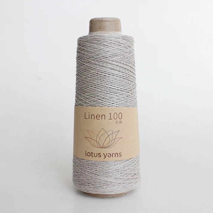 LotusLinen Silver 02 Yarn on sale at Little Knits