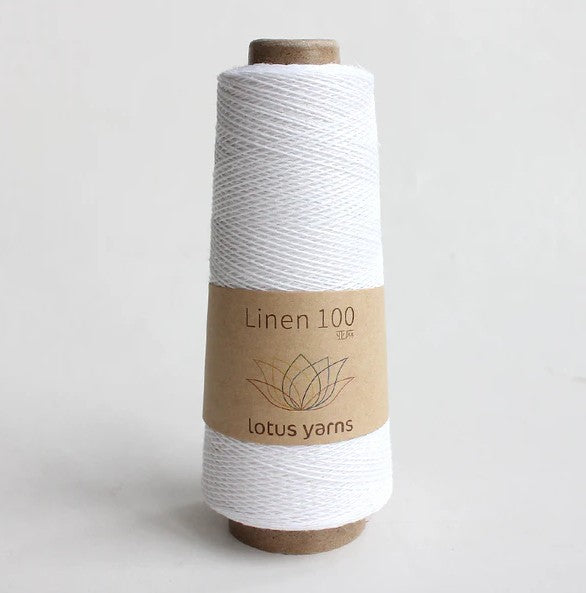 LotusLinen White 30 Yarn on sale at Little Knits