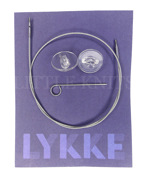 LYKKE Flight 24" Mini Braided Steel Cord for 3.5" Interchangeable Needles