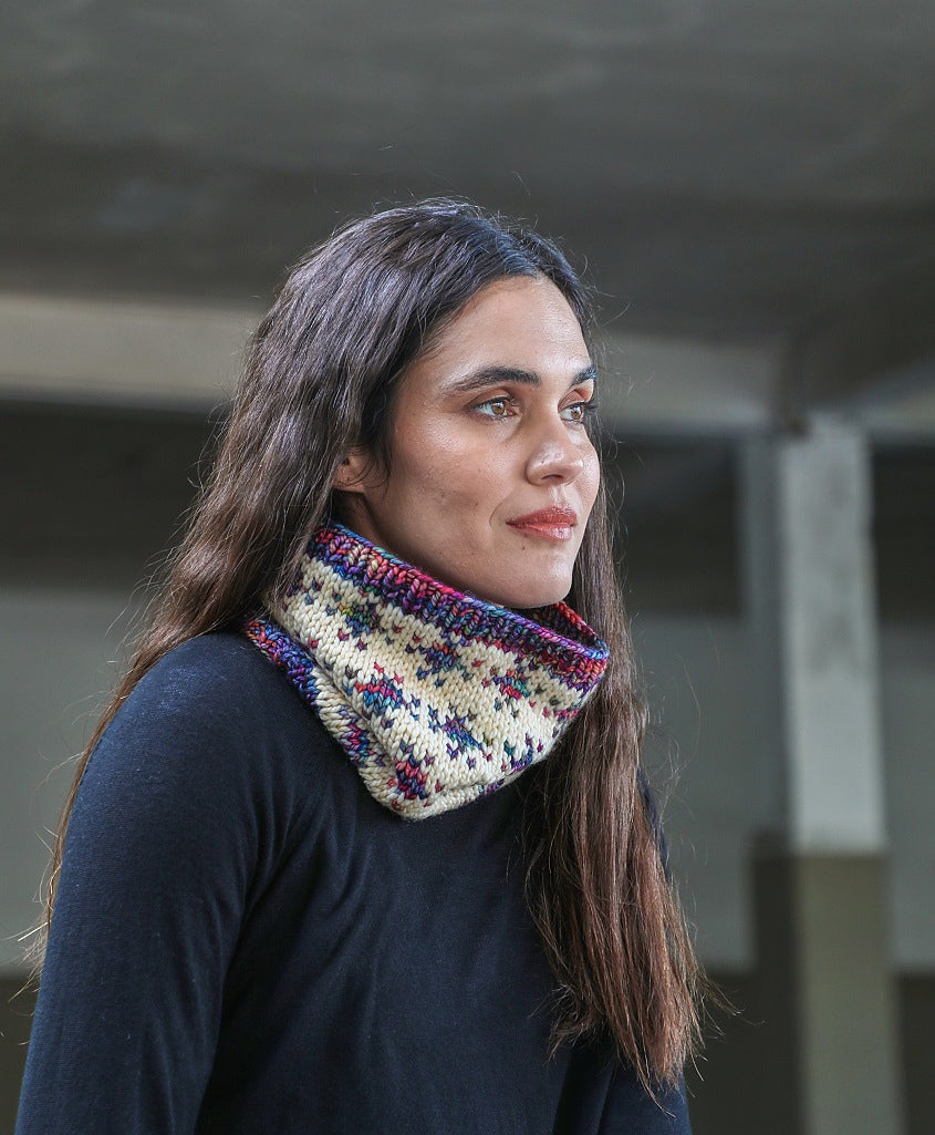 A Malabrigo Vientos Pattern - Starship Cowl (Print Copy) - Free with purchases of Vientos yarn - One per customer