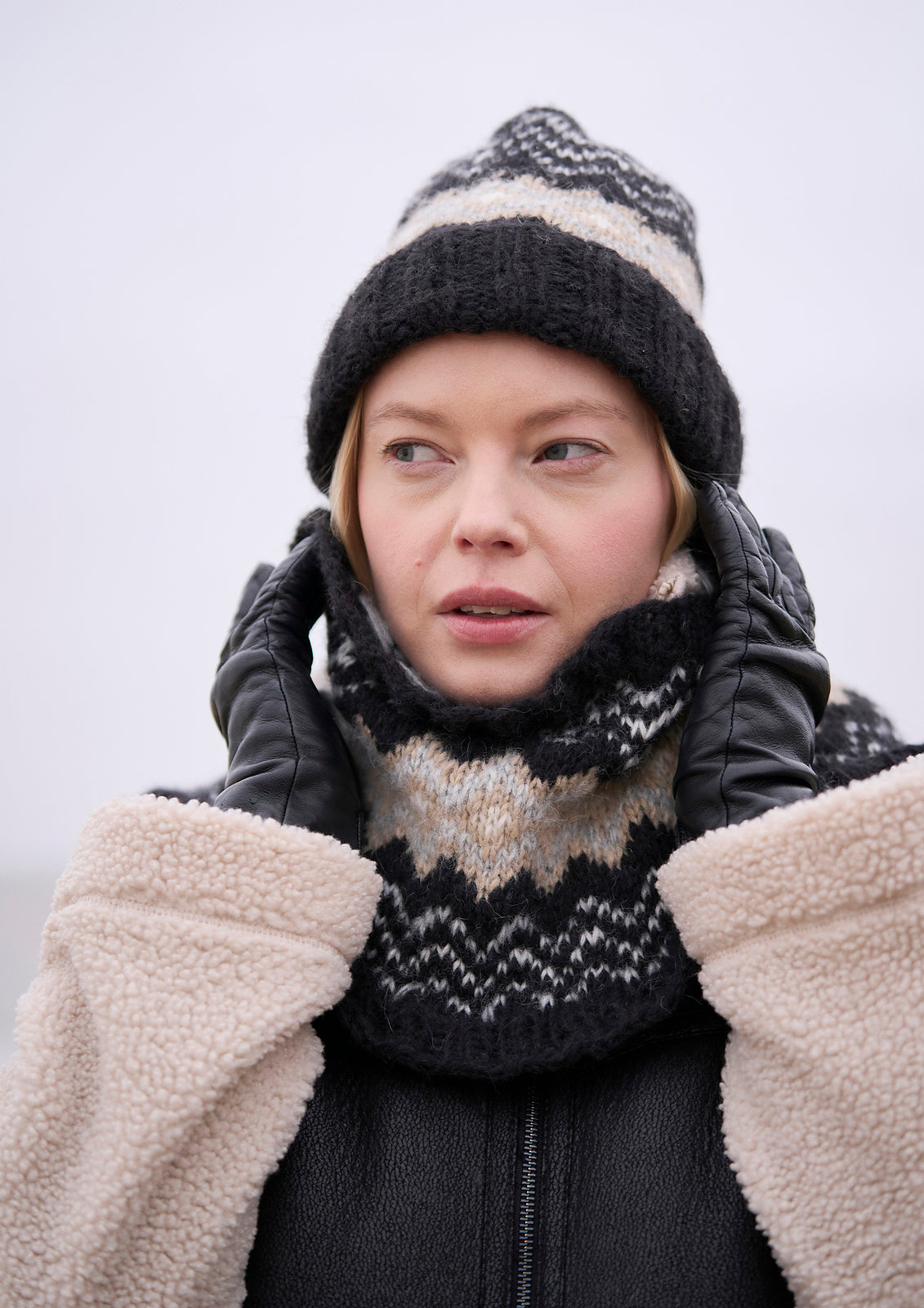 A Rowan Mode Alpaca Cotton Pattern - Coast Hat & Snood (PDF)