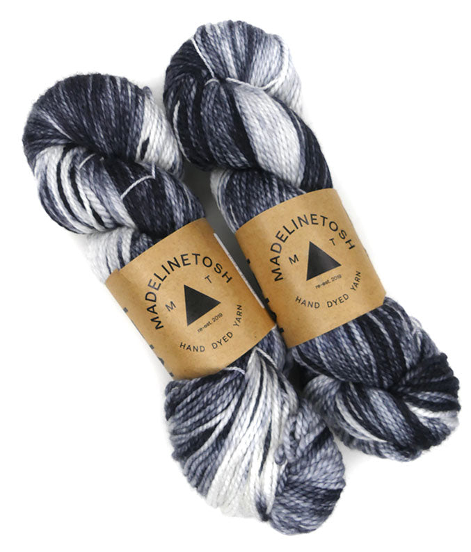 Madelinetosh Farm Twist One of a Kind - Dalmation (TWO SKEINS)