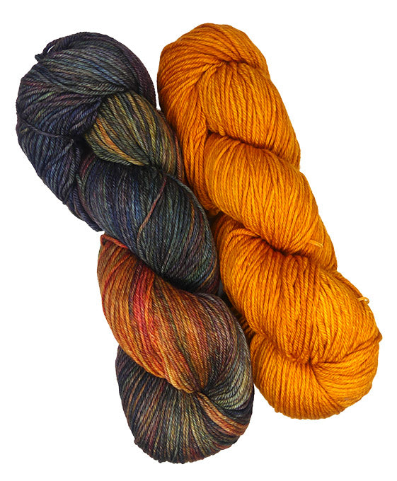 Malabrigo Arroyo One of a Kind Colors - Golden Night (TWO SKEINS)