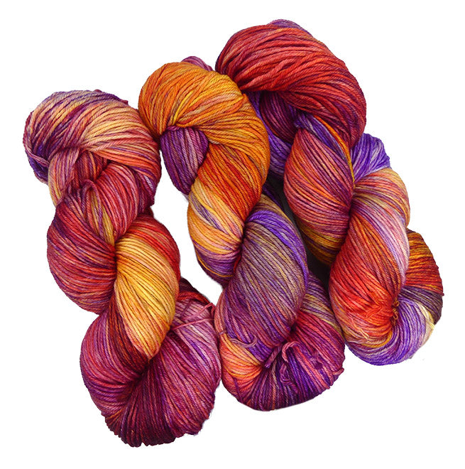 Malabrigo Arroyo One of a Kind Colors - Poppy Fields (THREE SKEINS)