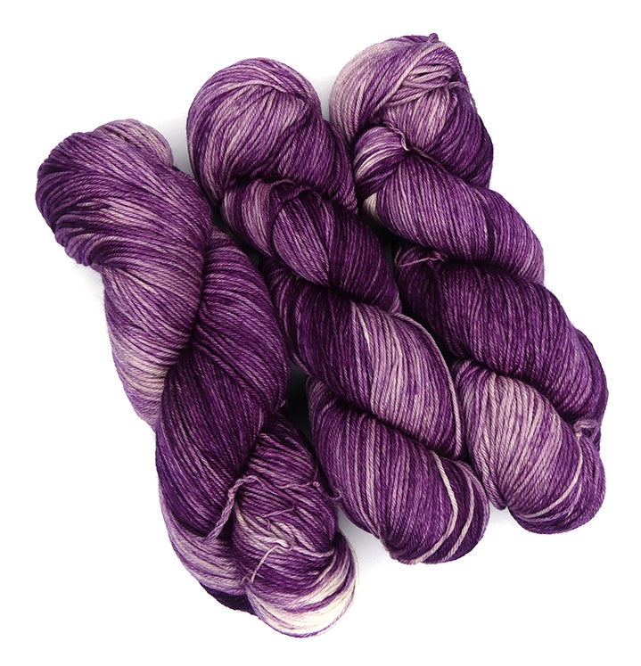 Malabrigo Arroyo One of a Kind Colors - Purple Rain - Lot B (THREE SKEINS)