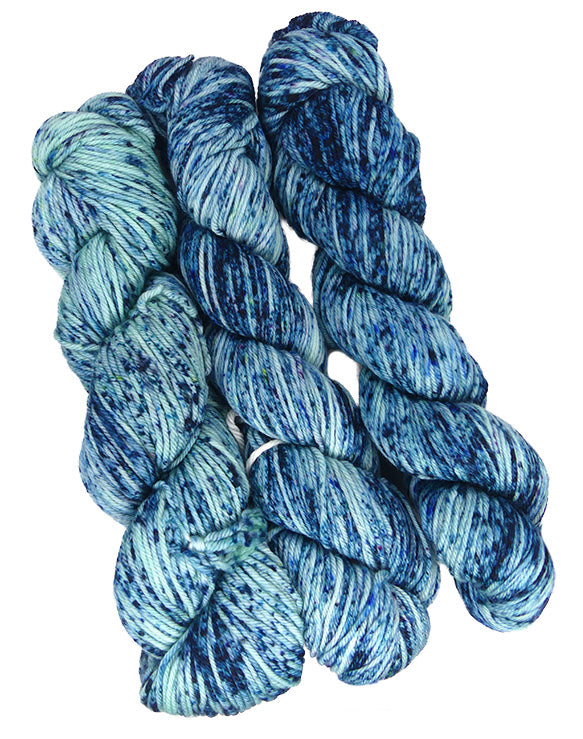 Malabrigo Caprino One of a Kind - Blue Sparks (3 skeins) Knitting and Crochet Yarn on sale at Little Knits