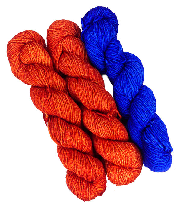 Malabrigo Caprino One of a Kind - Inferno Night (THREE SKEINS) on sale at little knits